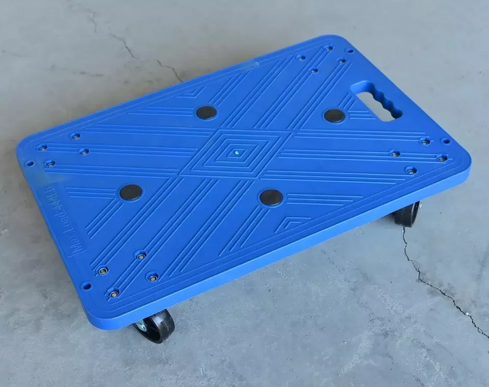 Lightweight Polypropylene Smoothly Approach All Directions 200lbs Plastic Mover Dolly Made From Viet Nam