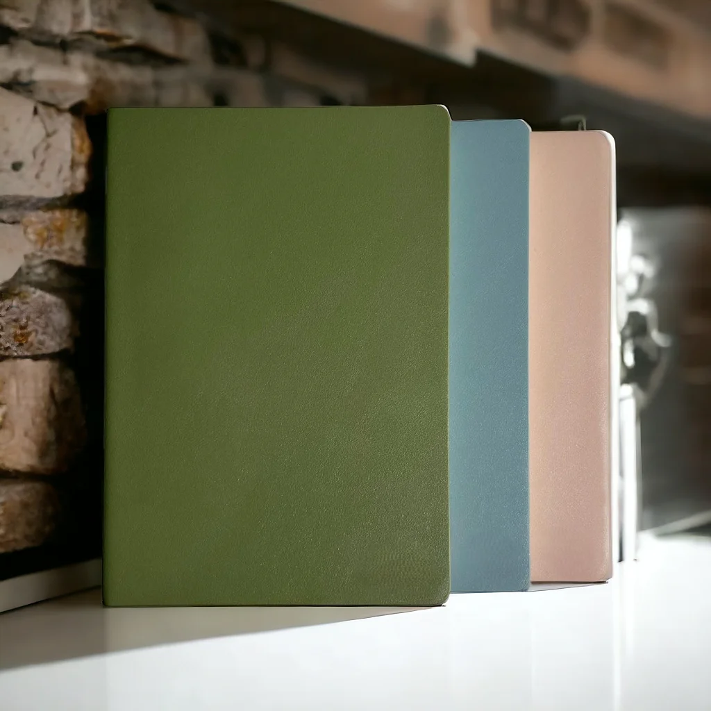 Designer Notebook Executive Business Stationery Gift Set Customised Lined Luxury PU Leather Journal Notebook for Work Journaling