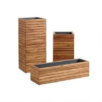 Manufacture accept custom order solid wood vegetable raised garden bed box for back yard patio wood planter box