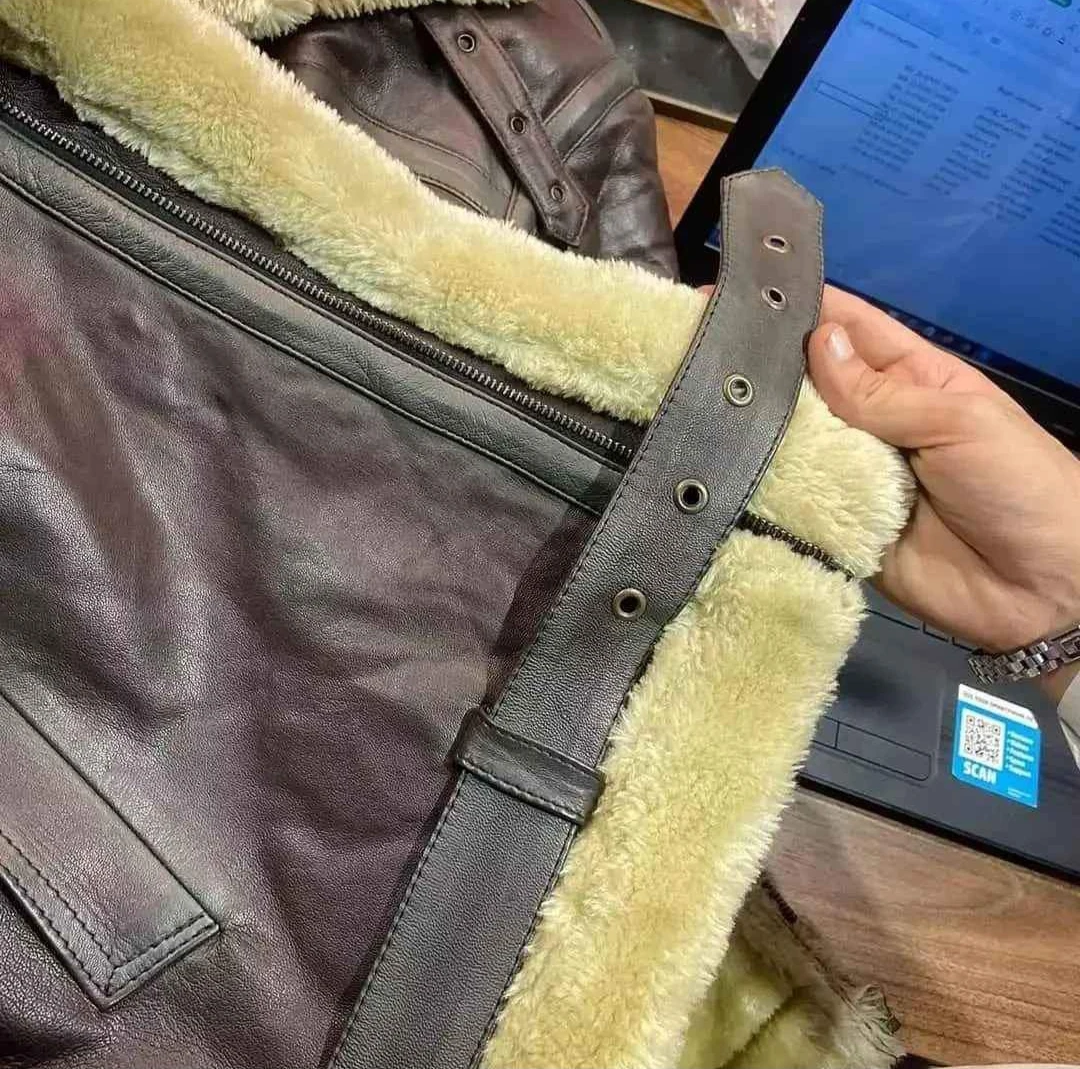 2023 Men Original Leather Jacket Top Demanding Leather Fur Jacket Simple And Casual Leather Wear Customize LOGO Label Best For P