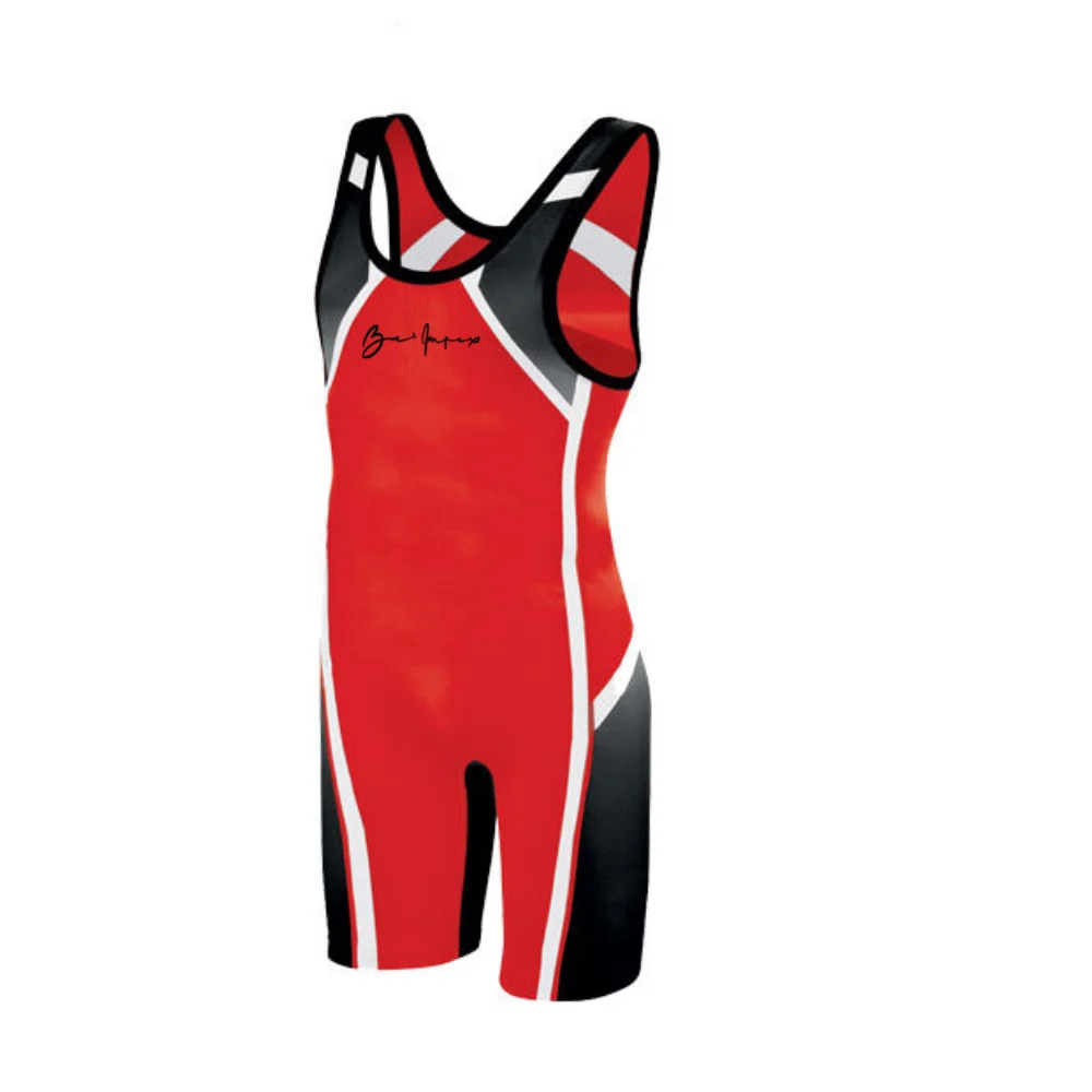 Wholesale cool custom made  OEM cheap custom sublimated printing lycra sumo reversible team wrestling singlets gear for sale