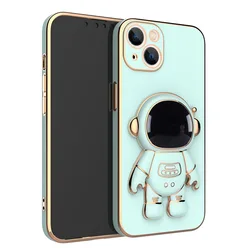 Suitable for iPhone14 mobile phone case all-inclusive anti-fall 12ProMax electroplating bracket protective cover 11