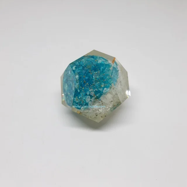 Top Sale Crystal + Aquamarine Gemstone Orgone Dodecahedron Flower Of Life Healing Crystal Balancing Chakra |Buy Jilaniagate