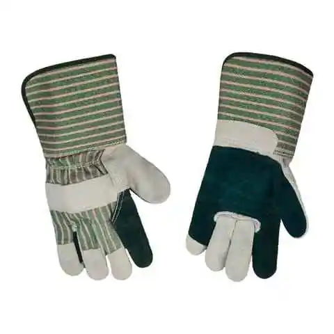 Lowest Prices Working Gloves In Cow Split Leather / Factory Direct Supplier High Quality Best Selling Working Gloves