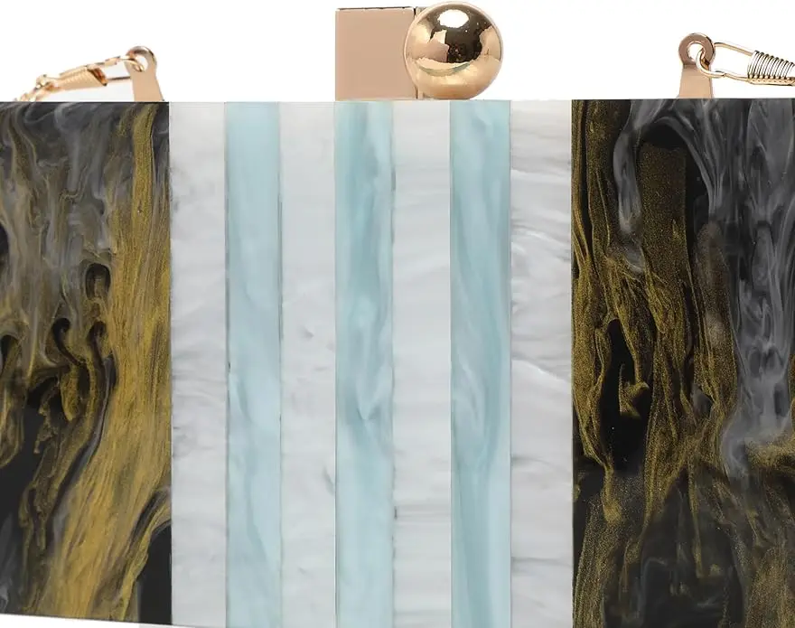 Low Priced Classic Resin Evening Clutch For Formal Occasions Ladies Trendy Purse Customizable Resin Clutch For Special Events