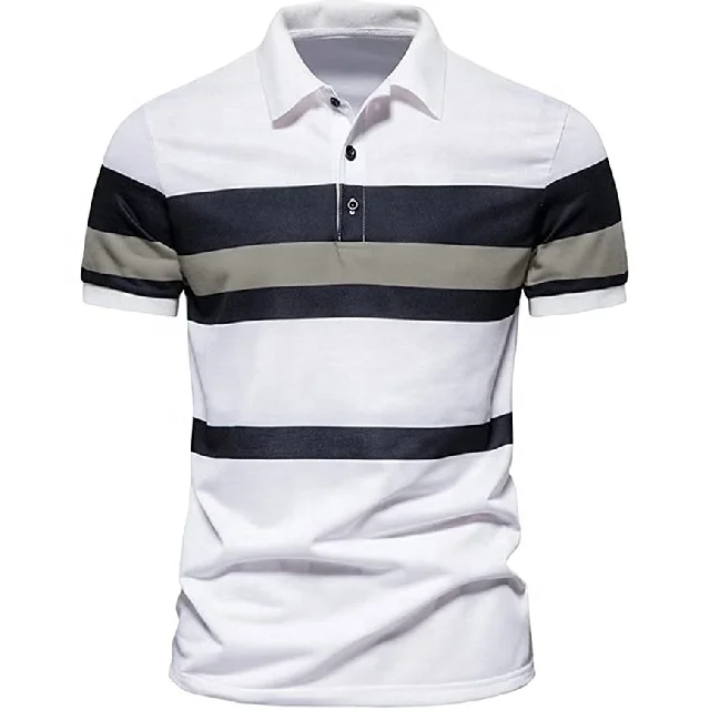 New Collection On Custom Logo Printed Brand Light Weight Golf Shirts Sustainable Eco Friendly 100% Pure Cotton Golf Mens Polos