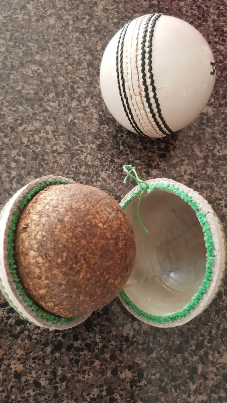 Best Quality white Leather Ball 50 over for Indoor And Outdoor Practice Cricket Ball  Qsico