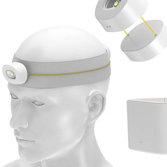 Multi-Function Intelligent Sensor LED Headlight with TYPE-C Charging Light Cup Focusing Lithium Ion Battery Charging Compartment