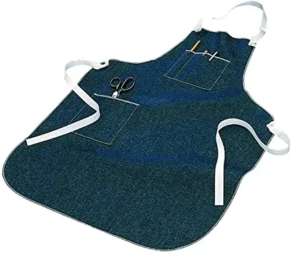 Custom Retro Denim Apron Women Restaurant Uniforms Hotel Bar Cotton Staff Adjustable Work Denim Aprons Wholesale for Men ODM