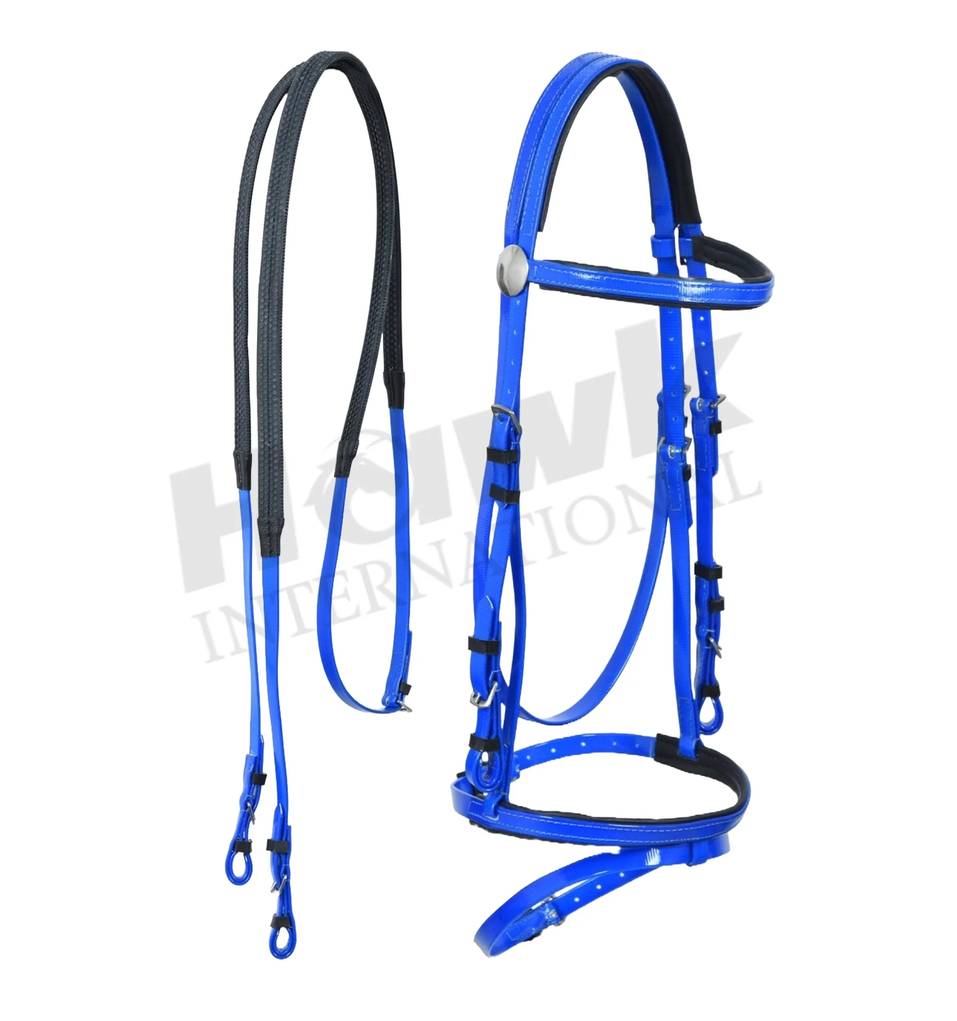 Horse Equestrian PVC Racing Bridle And Rein Set Horse Tack Manufactured in India Biothene Bridle For Horse Riding At Best Price
