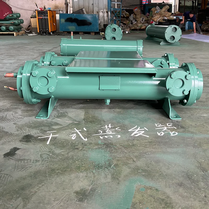 Industrial Chiller Evaporator Double Circuits Refrigerator Evaporator Shell And Tube Heat Exchanger