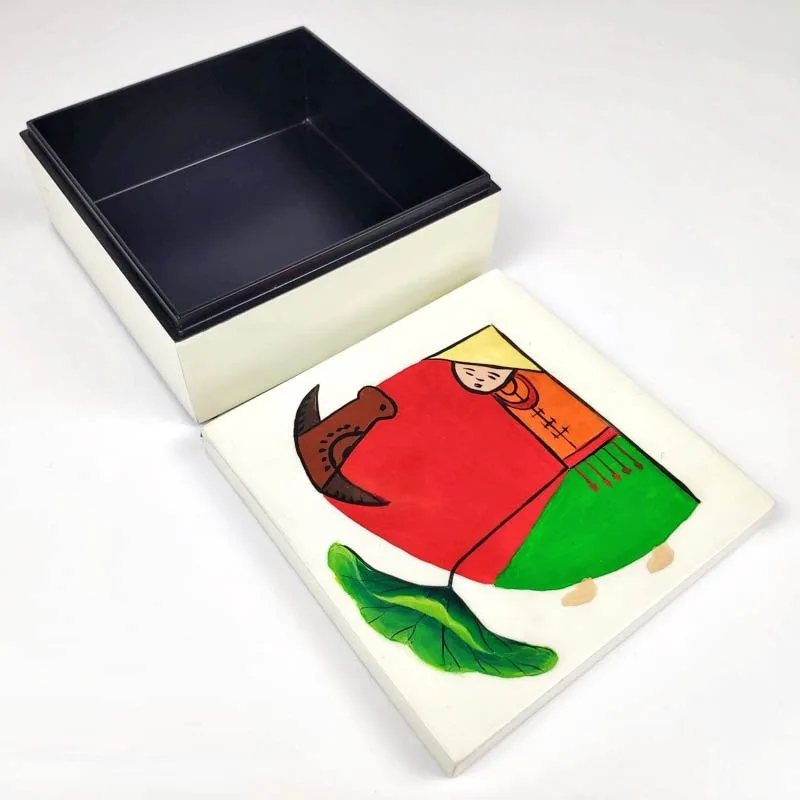 Роскошная Красивая вьетнамская деревянная Подарочная коробка, большой набор для часов, колец, ювелирных изделий, упаковка аксессуаров