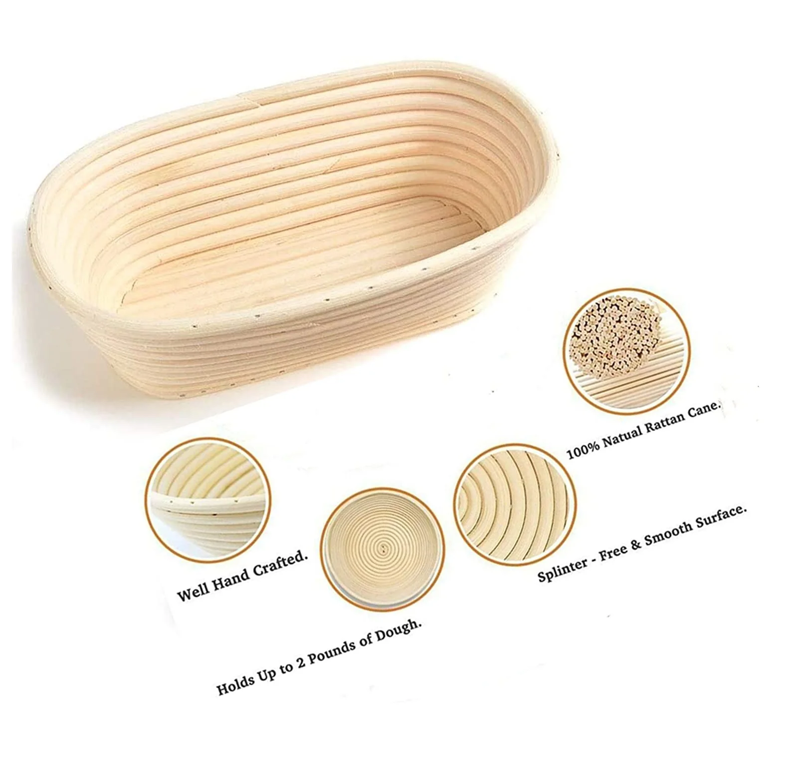 2022 дешевая ротанговая форма для хлеба корзина сделанная во Вьетнаме 99GD