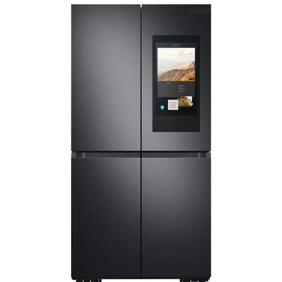 NEWWW CHOICE 4 Door French Door Refrigerator With Touch Screen Stainless Steel