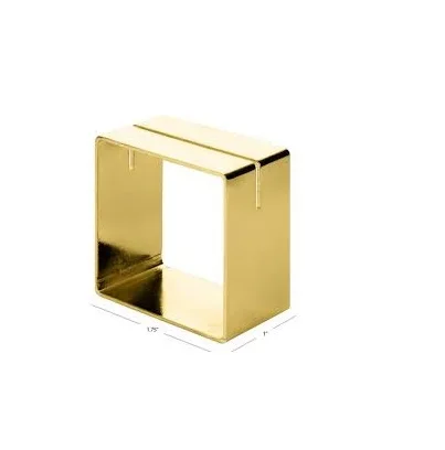 Modern design brass tissue box stand and high quality brass golden color brass tissue paper hall and living room tissue box