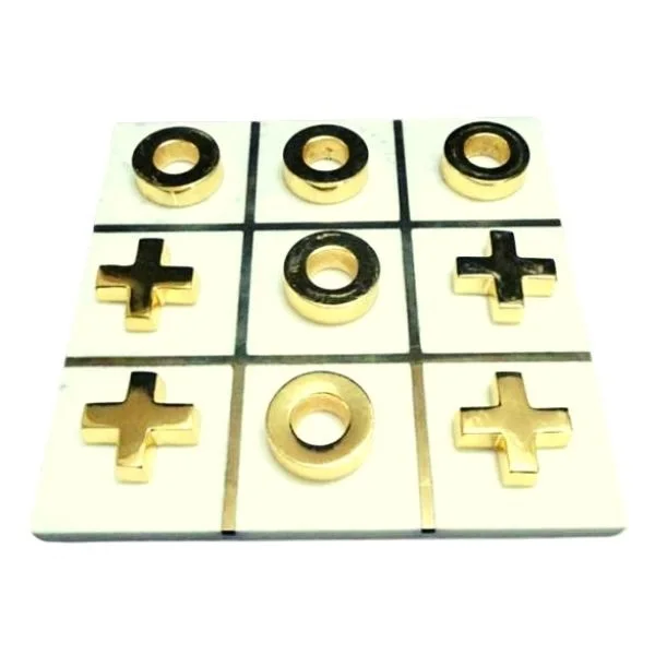 Marble tic tac toe perfect gifting for birthday black marble Tic Tac Toe Game for Kids marble Board Games with highly quality