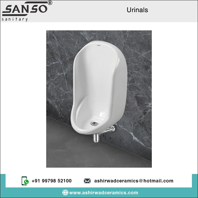 Bulk Distributor Selling Top Quality Home and Hotel Bathroom Use Ceramic Man Usage Wall Mounted Urinal Toilet from India