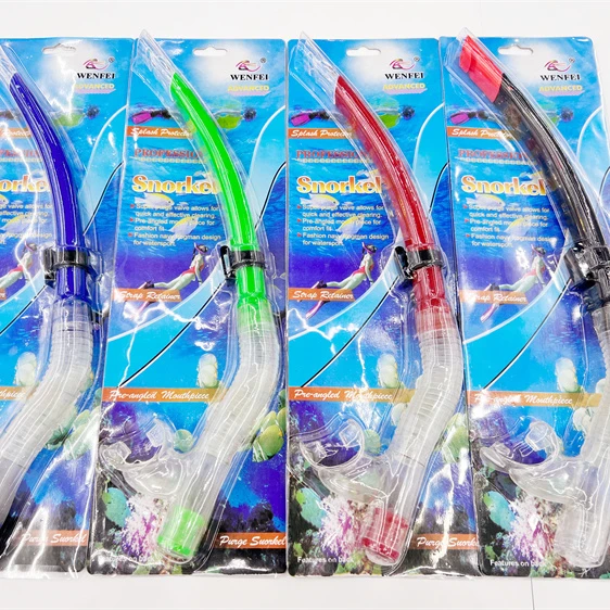 High quality Fashionable practical Wet snorkel free diving soft buoyancy swimming adult diving Breath Tube