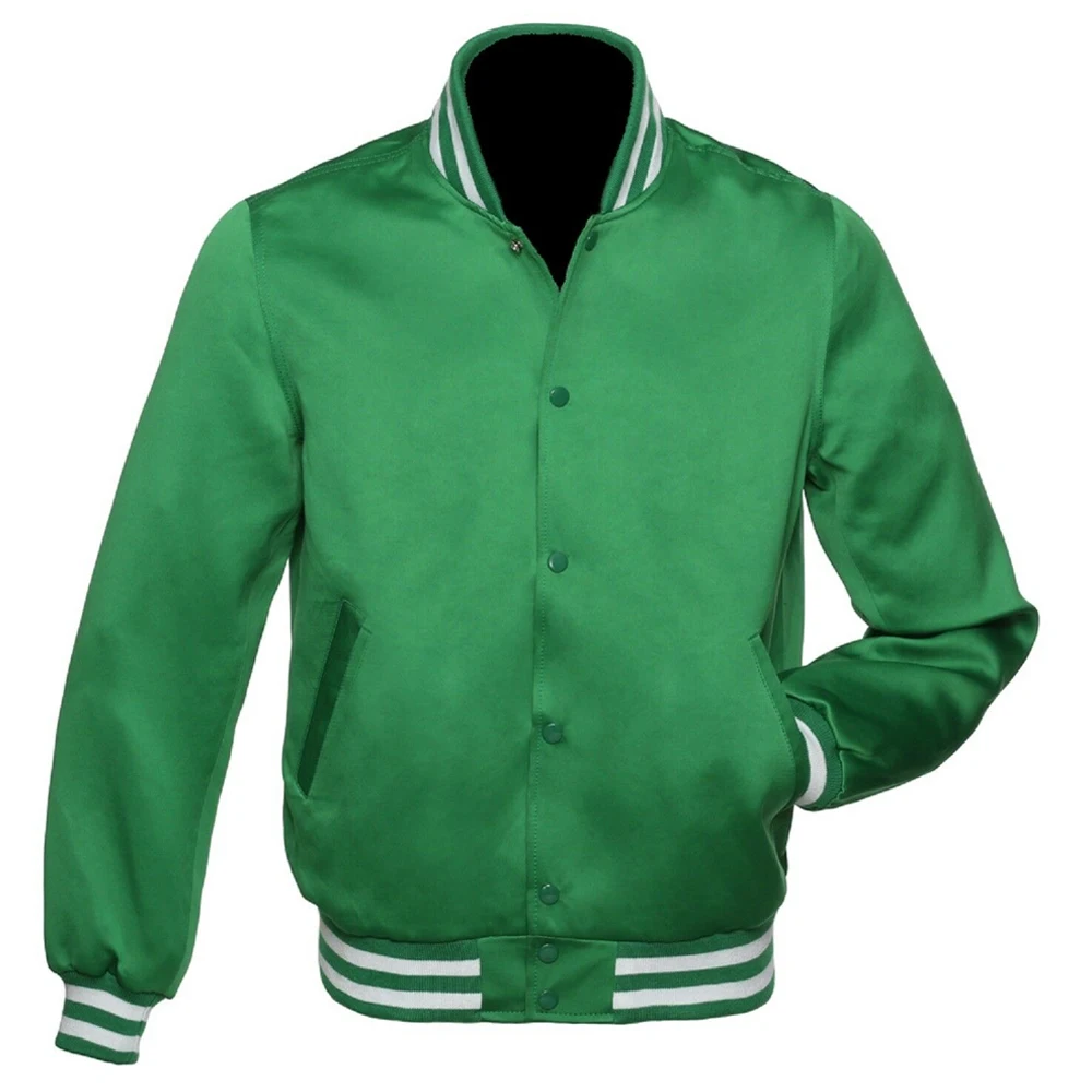 Original American Varsity Letterman College Baseball Bomber Satin Jackets Quilted lining varsity jackets for extra comfort