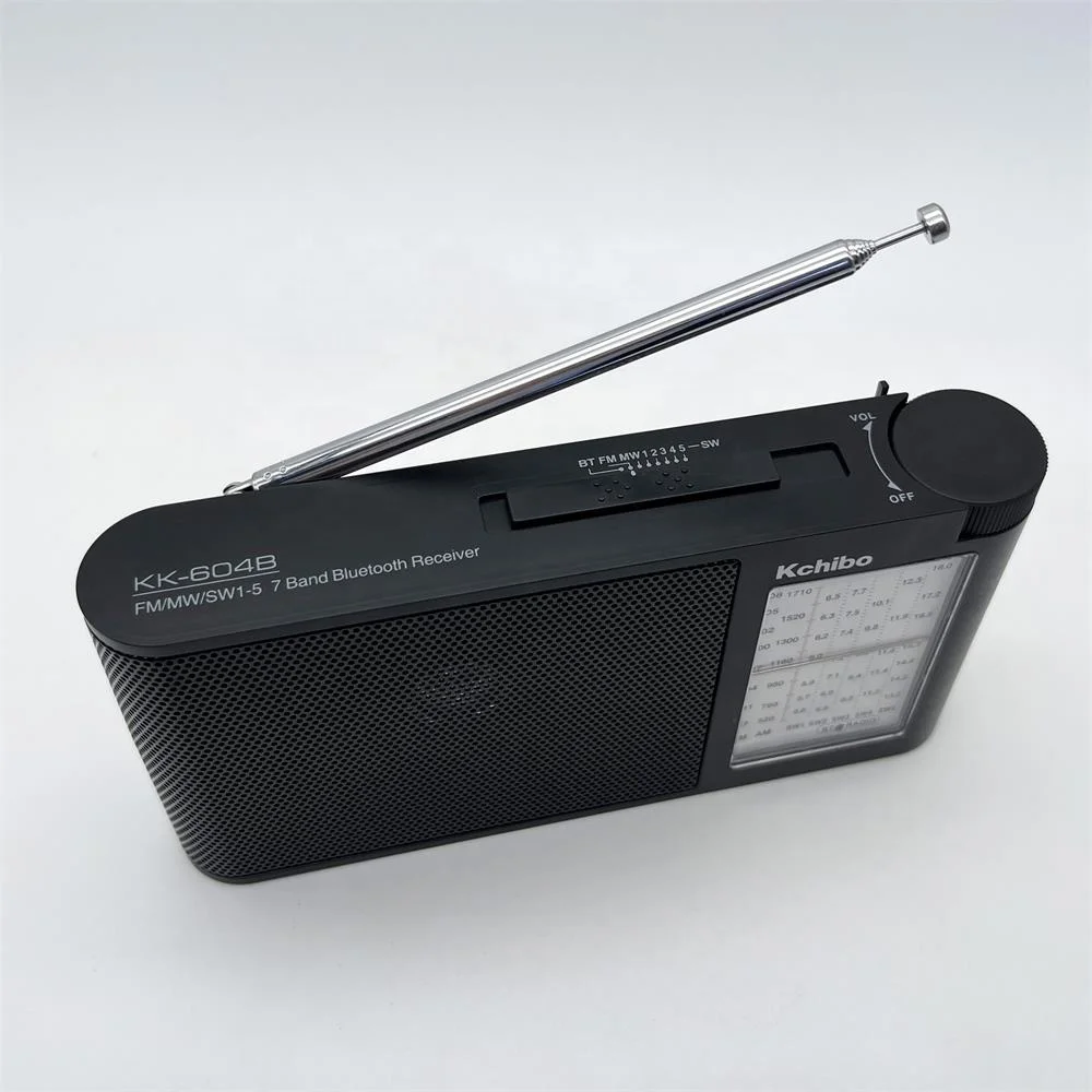 Kchibo KK-604BT multi function radio blue tooth multi band sw usb rechargeable am fm radio with mp3 player