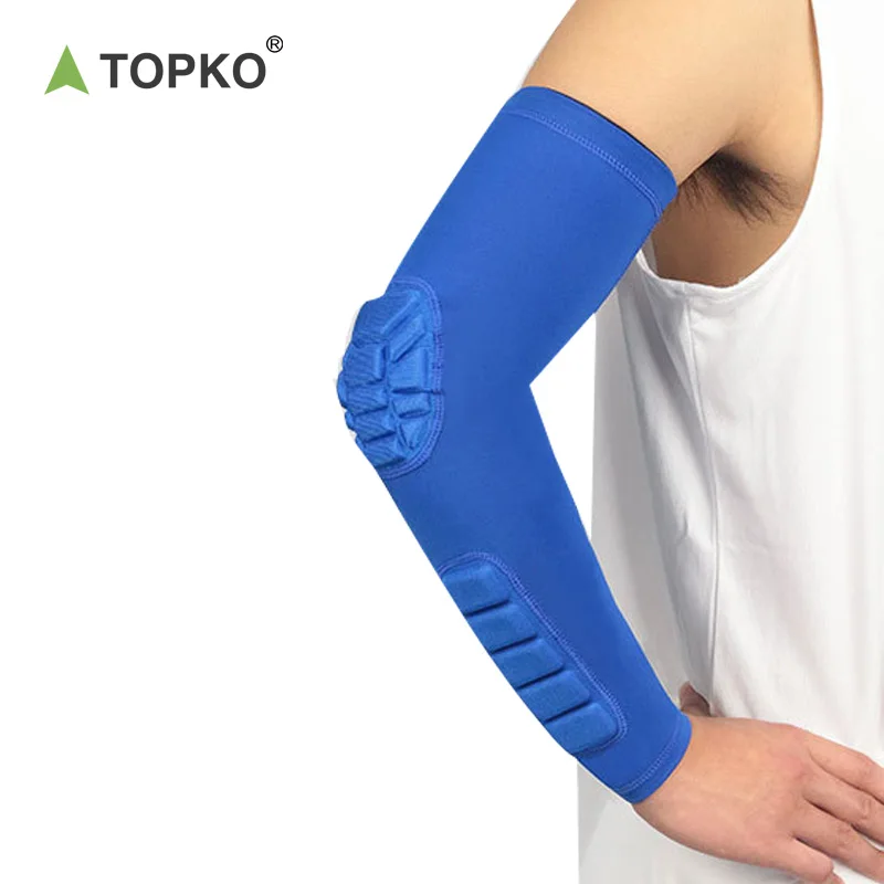 TOPKO High Quality Sports Basketball Elbow Pad Sports Arm Sleeve Multifunctional Protective For Sports Elbow Sleeve