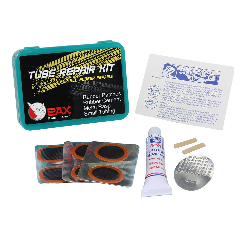 PAX Pro Grade Mountain Bike Tube Repair Patches Kit Tyre Repair Kit Set