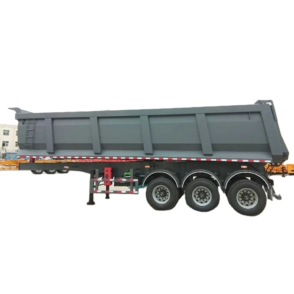 INDON Dump Semi Trailer High quality tipper/dump trailer with draw bar farm tractor full trailer