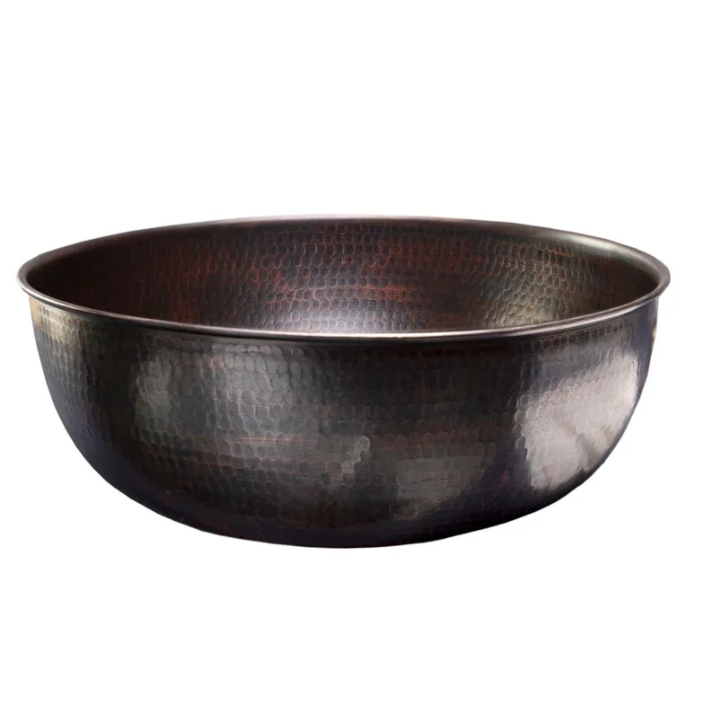 Natural Polish Foot Pedicure Bowl Best Selling Customize Packing Copper Hammered Luxury Round Shaped