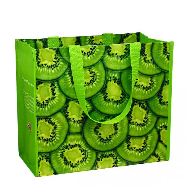 PP Woven Grocery Shopping Tote Bag Custom Logo Printed And Color Recycled Eco Friendly Material