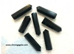 Точечный карандаш из черного турмалина с одним завершением оптовая продажа лечебных точек