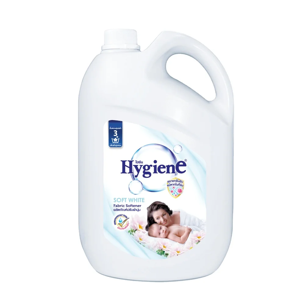Тайская премиальная гигиеническая ткань для одежды текстильный жидкий ферментный смягчитель белого размера 3500 мл в бутылке из ПНД