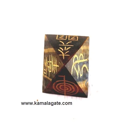 7 Chakra Reiki Charged Quartz Crystal Healing Pyramids Carved Egg Pattern Agate Gemstone Clear Quartz Crystal Pyramids