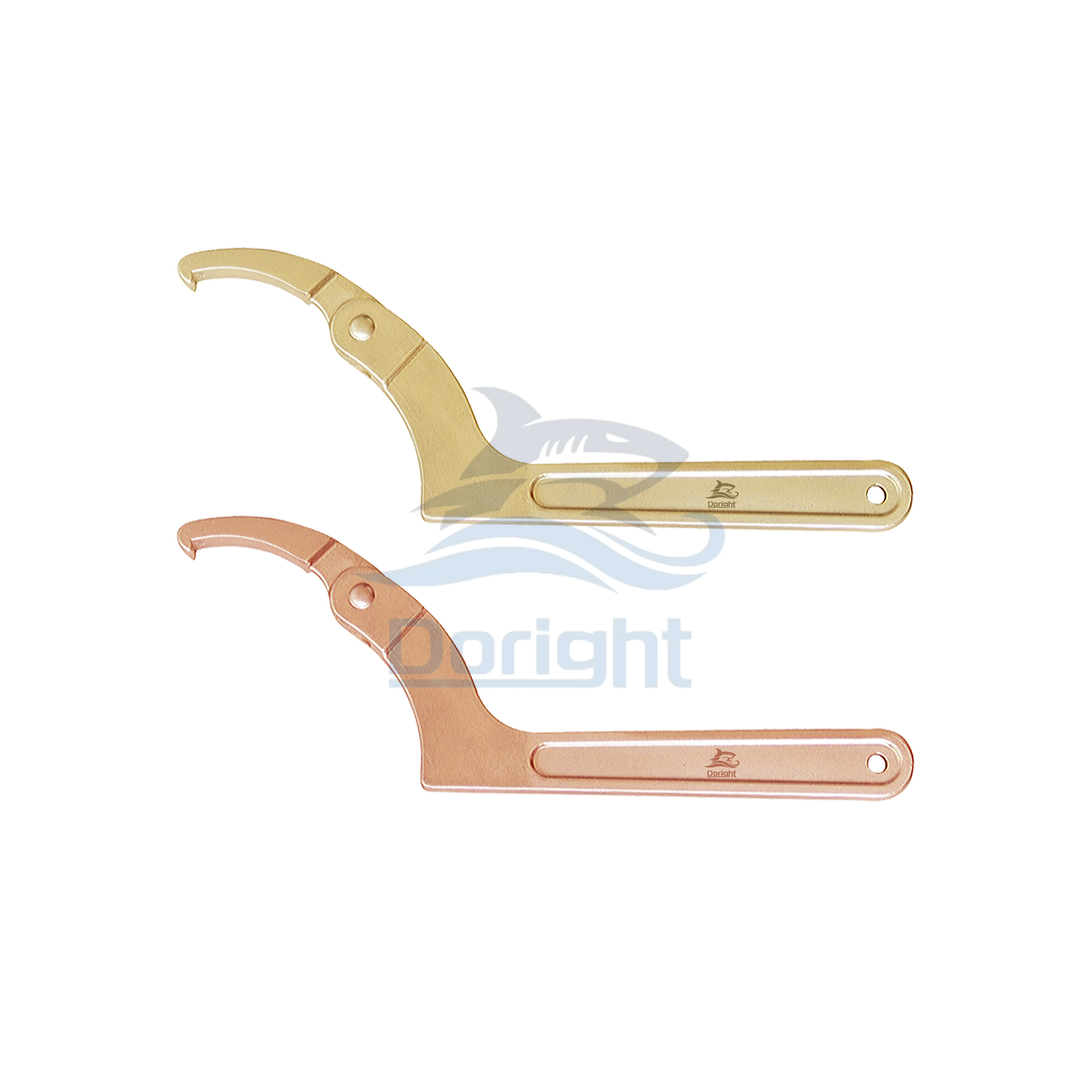 Doright Non-sparking profession Non-magnetic Tools Beryllium Bronze  Adjustable Hook Wrench