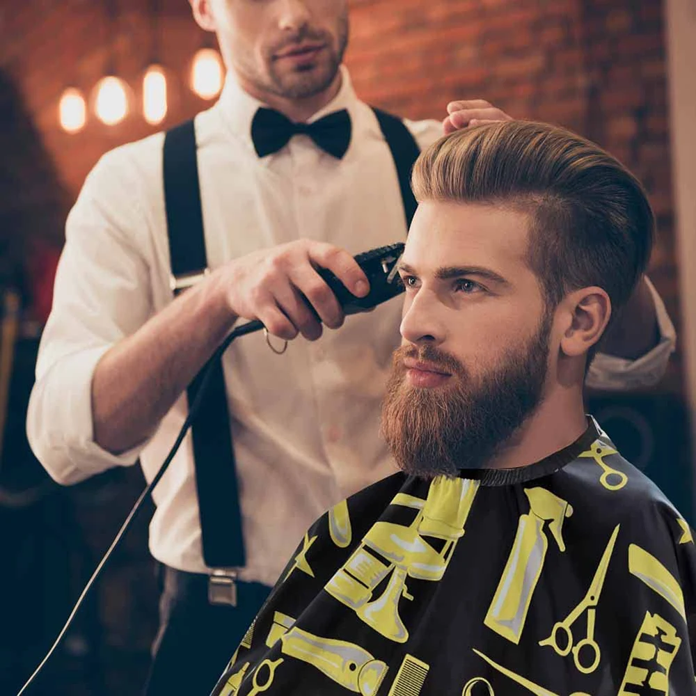 Sublimation Barber Salon Cape Polyester Nylon Haircut Apron Hair Cut Capes Best Quality Hair Stylish Barber Capes