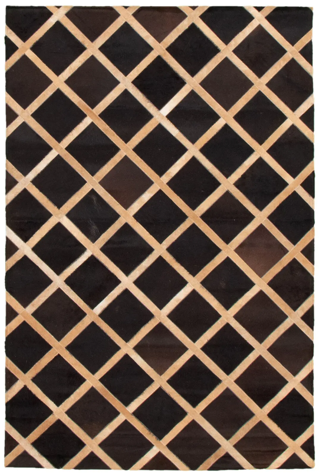 Designer Hair On Cowhide Patchwork Rug Floor Handcrafted Leather Area Rugs For Home Decoration