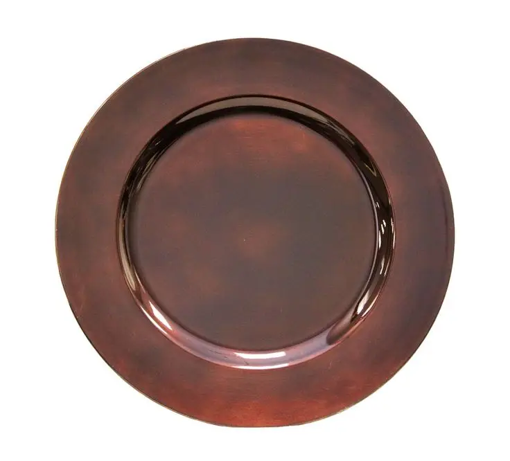 High Quality Metal Charger Plate Wedding Supplies Dinner Plates Gold Wholesale Plate for Wedding Banquet Party Events Christmas