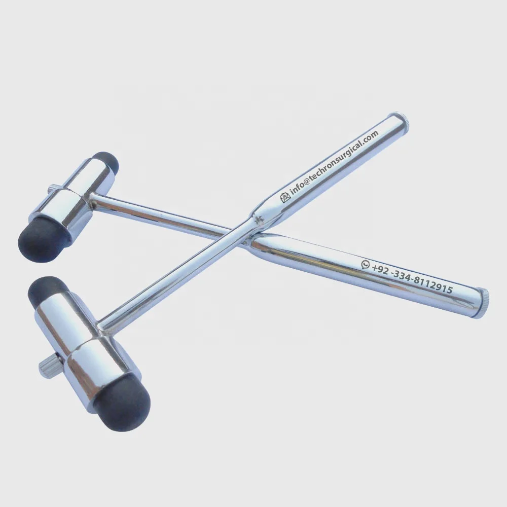 Stainless Steel Neurological Buck Reflex Hammer with Needle and Brush