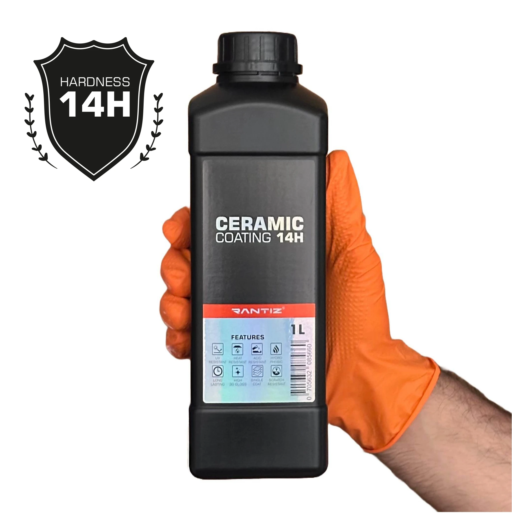 14H NANO CERAMIC COATING THE ULTIMATE IN CAR CARE PROTECTION 1000ml | 33.8oz WITH ALL YOU NEED TO DIVIDE IT TO SMALLER BOTTLES,
