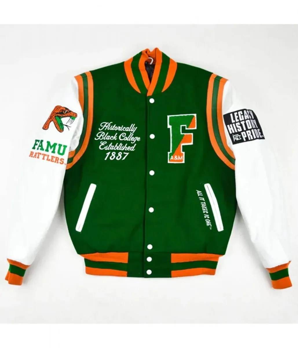 Florida A&M University Famu Varsity Jacket for Men and Womens  Lettermen Jacket
