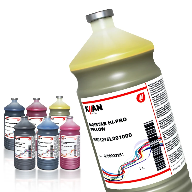 Hot Sale 1L Ink Kiian Dye Sublimation Ink for Textile Digital Printing Dx5 Dx7 Mutoh Mimaki