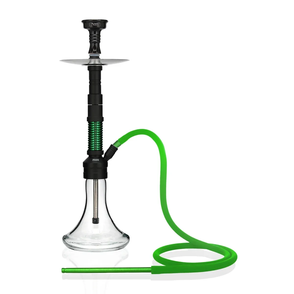 Wholesale Black Smoke Glass Egyptian Hookah Luxury Stainless Steel Glass Designer Hookah for Bars Tableware Smoking Hookah