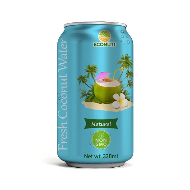 Натуральная газированная кокосовая вода консервированная 250 мл/330 мл OEM/ODM Private Label 100% чистая напиток