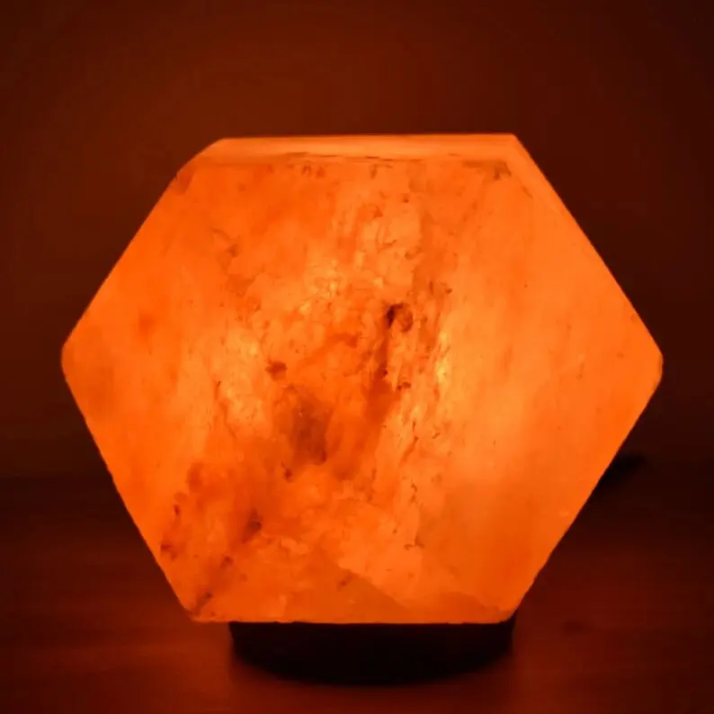 Top Notch Quality Premium Build Quality New Design of Crafted Diamond Shape USB Salt Lamp Multi colors