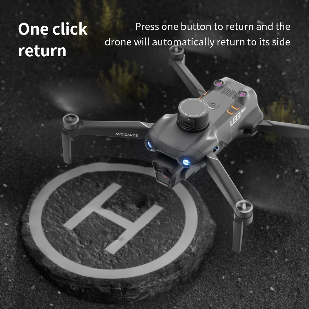 U33MAX GPS Бесщеточный Мини RC дроны оптом 1080 HD камера аэрофотосъемка WiFi захват видео лазерное препятствие