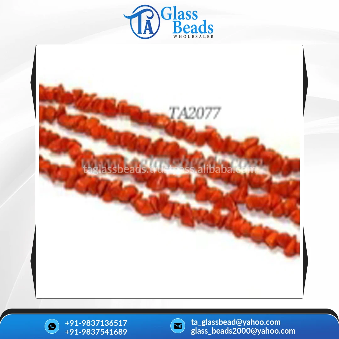 Exclusive Selling 16 Inches Sea Glass Irregular Shaped Uncut Glass Beads Strand for Jewelry Making at Competitive Price