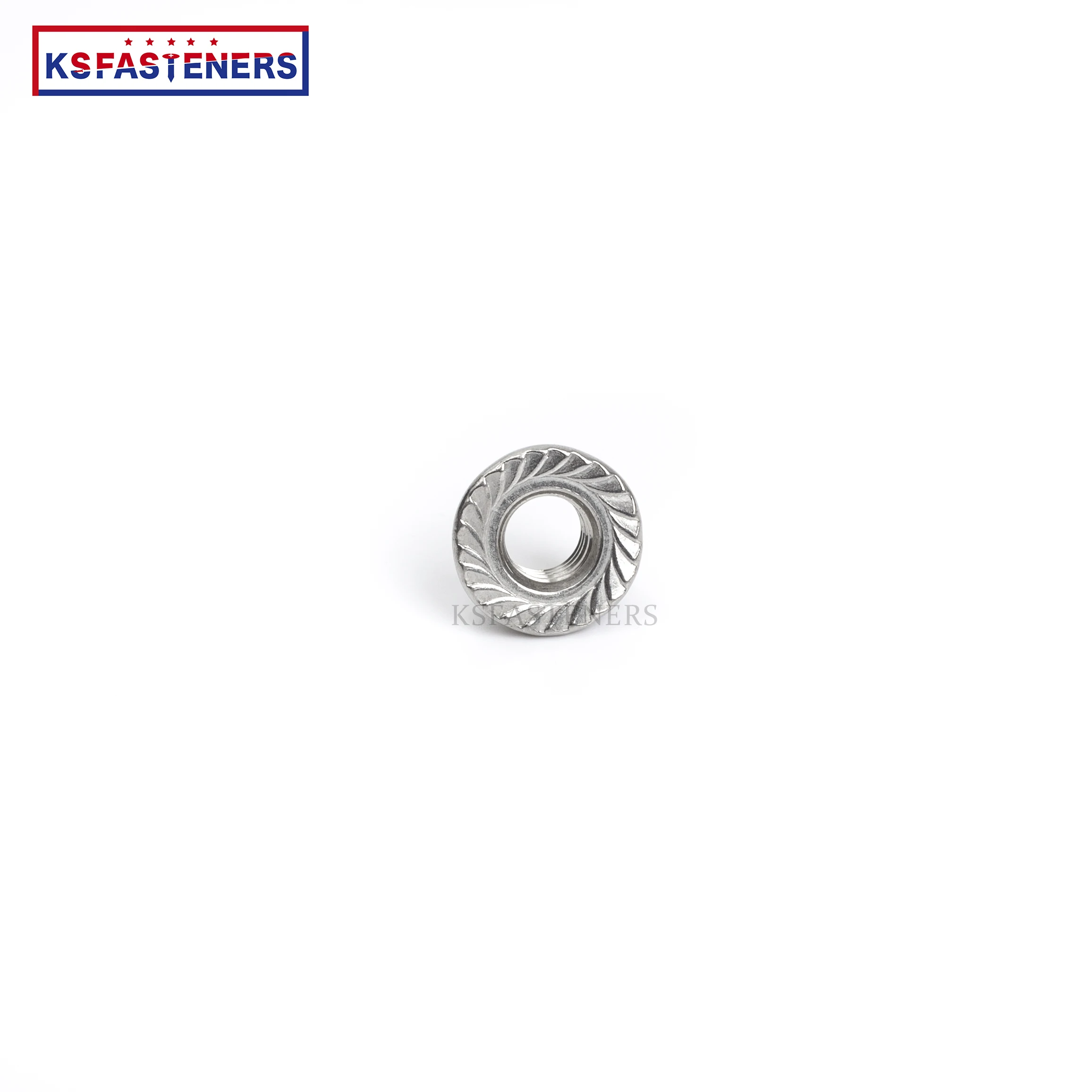 Hot Sales Stainless Steel Or Zinc Plated Serrated Nuts Hex Flanged Nut M8 M10 HDG ASTM DIN GB
