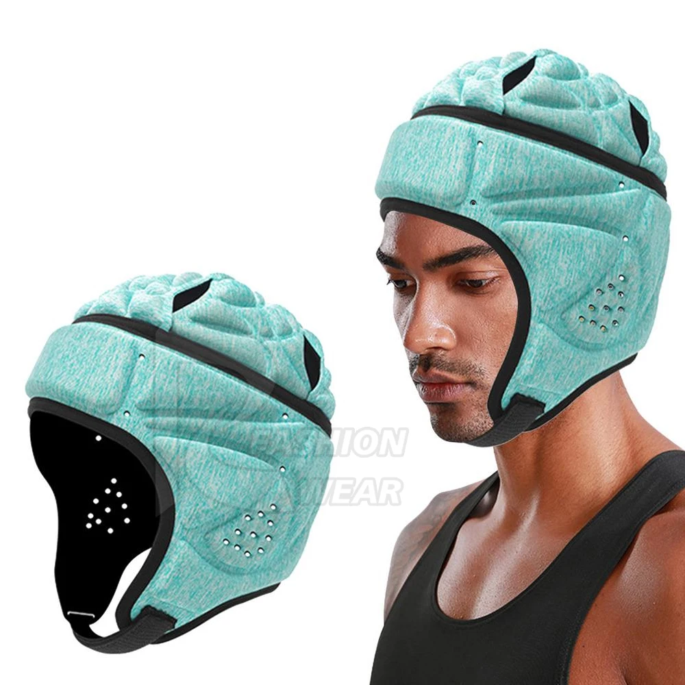 Custom Safety Flexible Soft Foam Sport Leather Head Guard Boxing Protection Head Guard Pakistan made