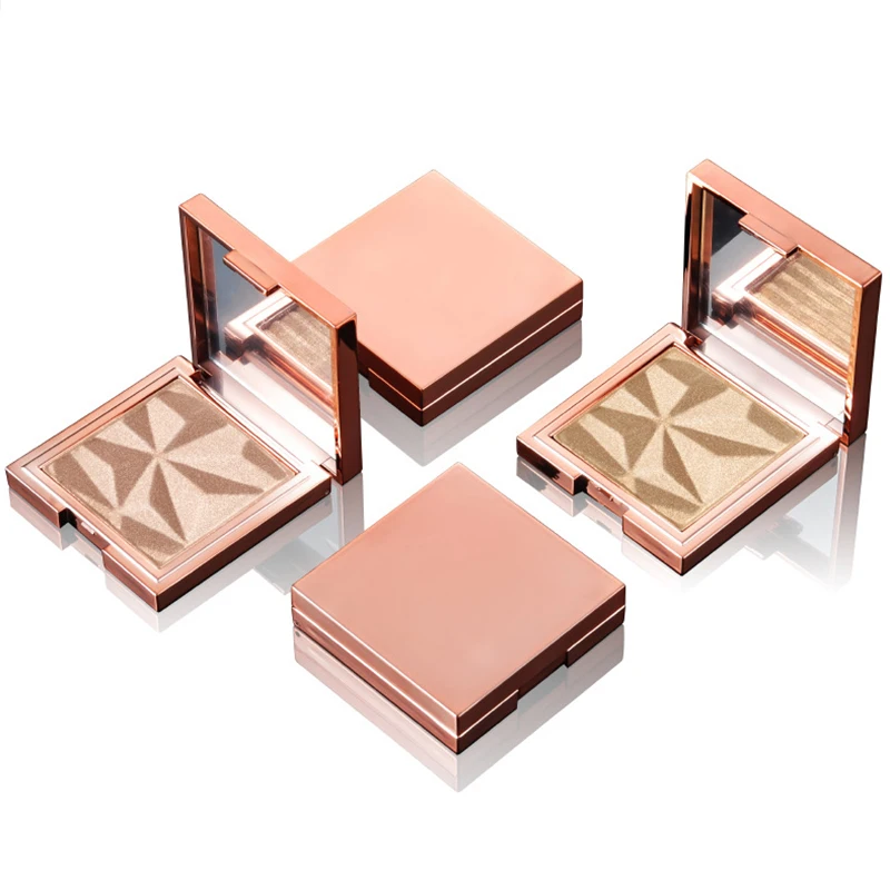 Cruelty free cosmetics makeup high pigments private label highlighter palette custom logo highlighter palette