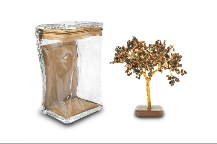 Лучшее качество Лидер продаж натуральный тигровый глаз драгоценный камень денежное дерево фэн-шуй генератор бонсай духовная Медитация