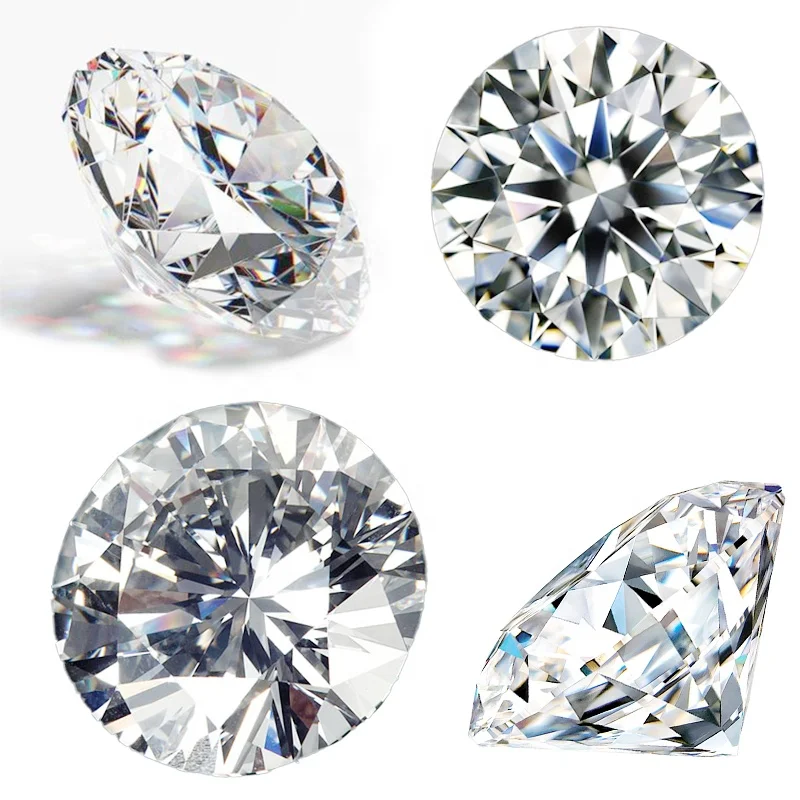 Natural Round Brilliant Cut 0.6 mm to 3.50mm White Polished Loose Diamonds for Gold Jewelry D-F, VVS1-VS2, Excellent Cut